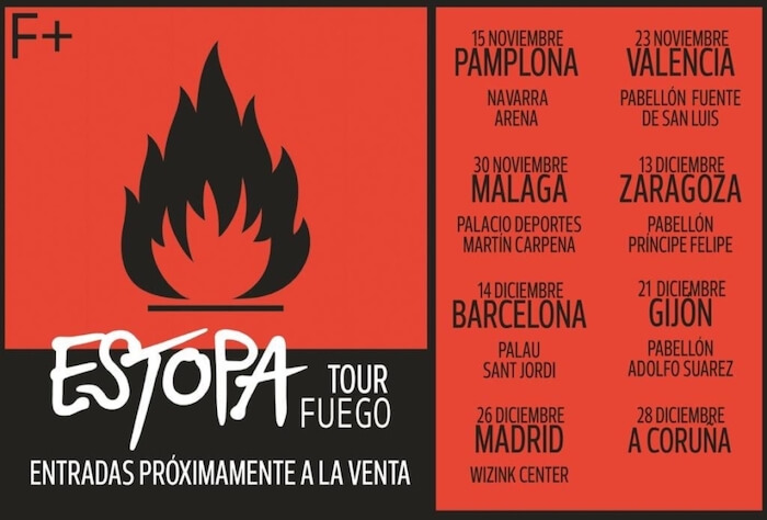 Parada de Estopa en Valencia en su gira de conciertos 3