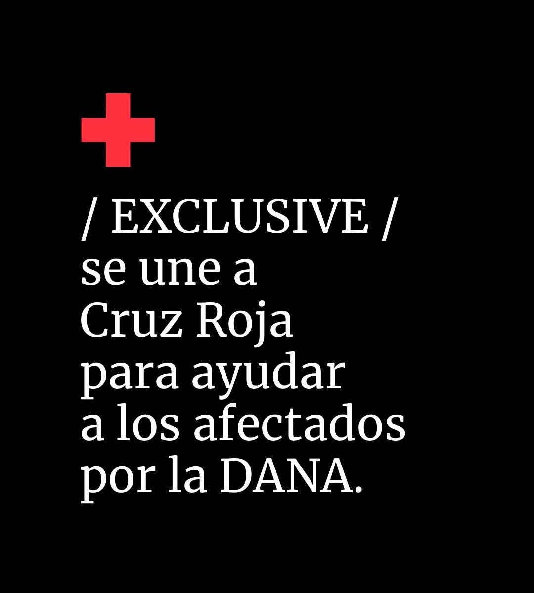 Exclusive se une a Cruz Roja para ayudar a los afectados por la DANA